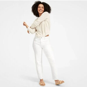 Everlane The Summer Jean Highest Rise White Ankle